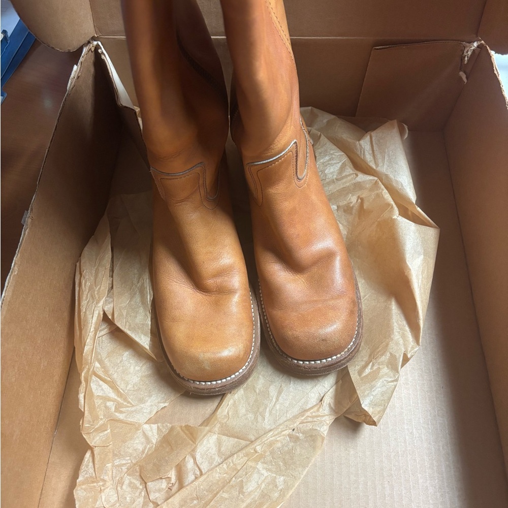 Vintage Frye Black Label Campus Boots (size 7) - Picture 3 of 7